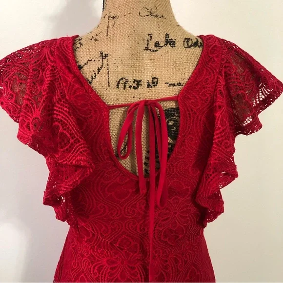 NWT! Speechless Red Dress Size Small - Picture 6 of 12